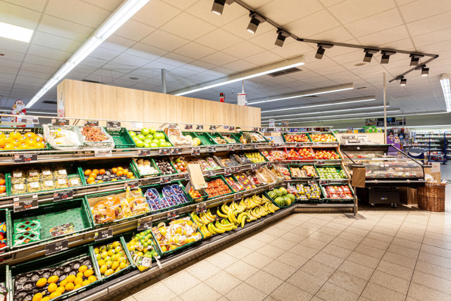 EDEKA Hoffmann in Erxleben, Obst- und Gemüseabteilung